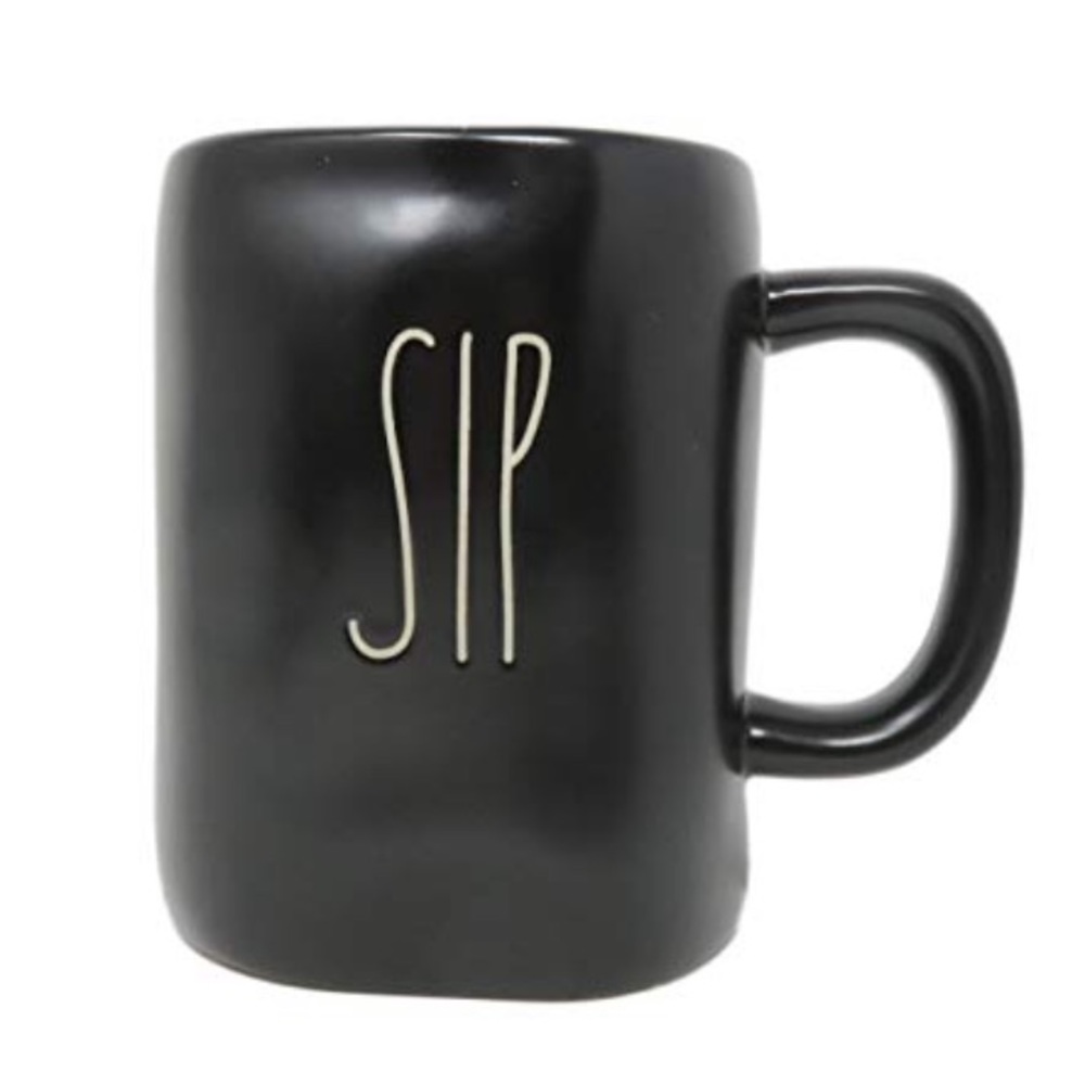 Rare Rae Dunn “Sip” Black Mug